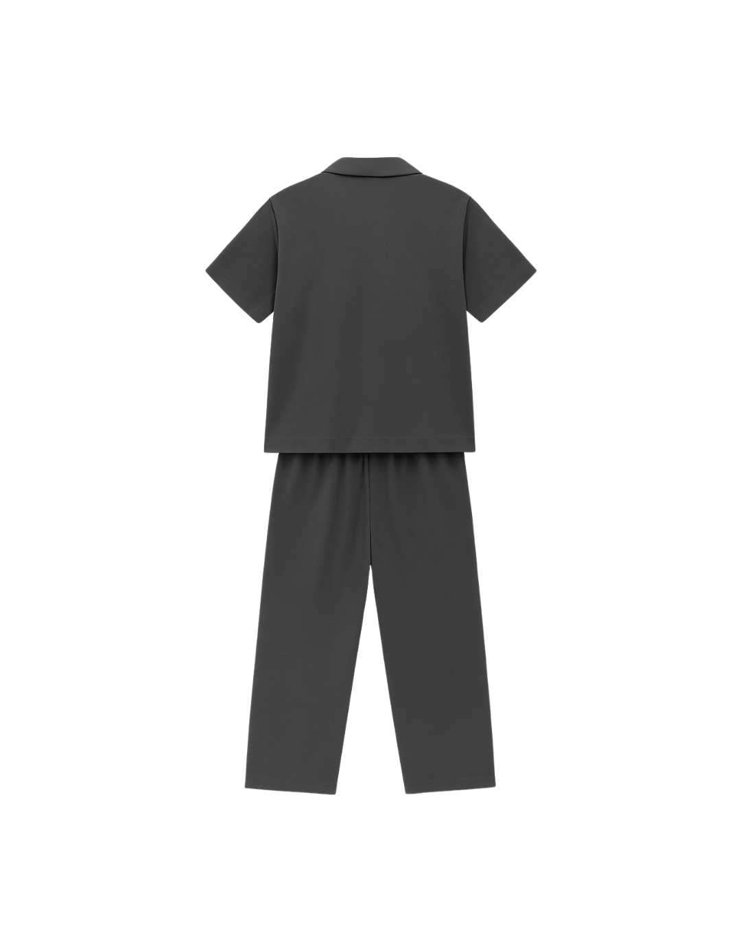 Relaxed Fit Charcol Grey Safari suit