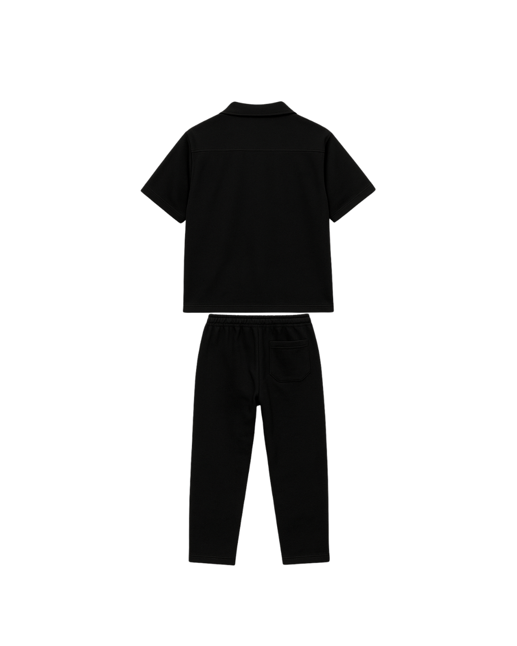 Relaxed Fit Black Safari suit