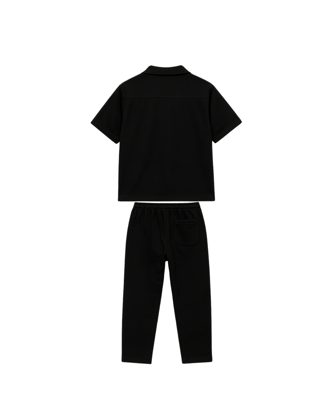 Relaxed Fit Black Safari suit