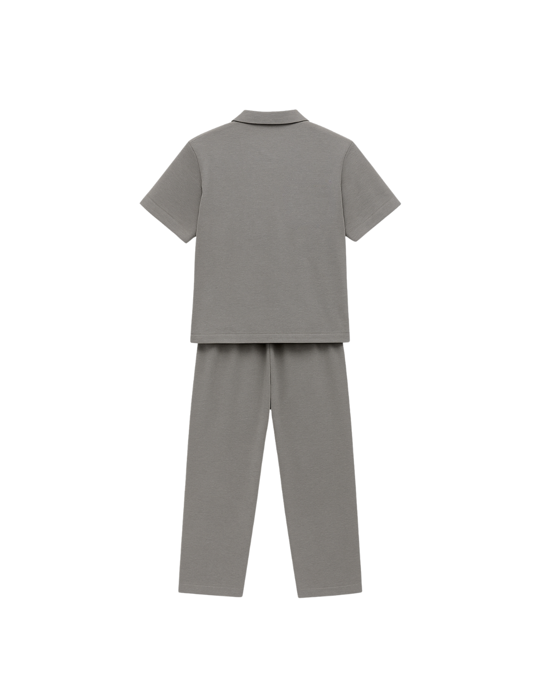 Relaxed Fit Grey Safari suit