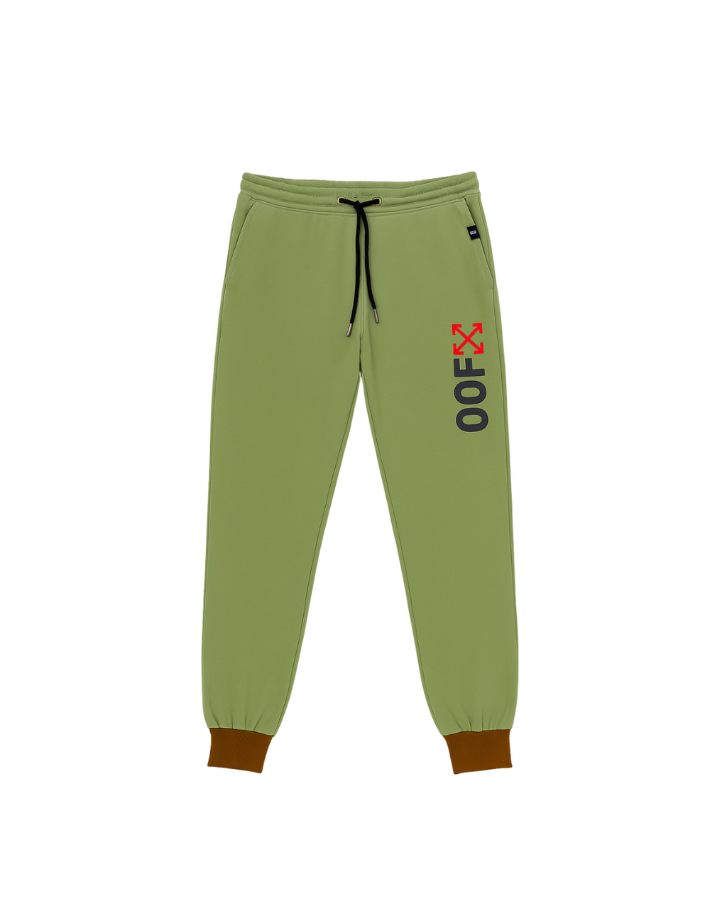 Athletic Olive Green Track Pant